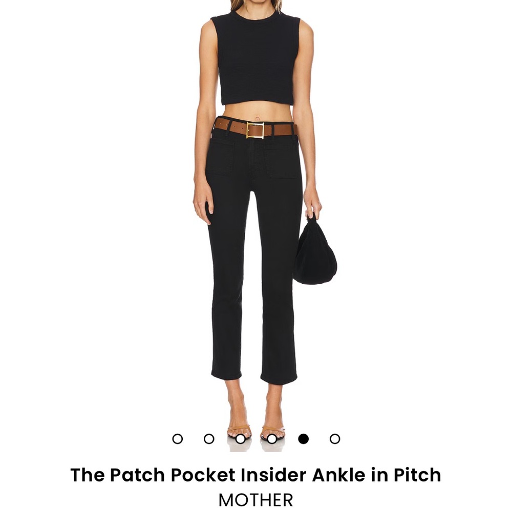 The Patch Pocket Insider Ankle in Pitch
MOTHER
